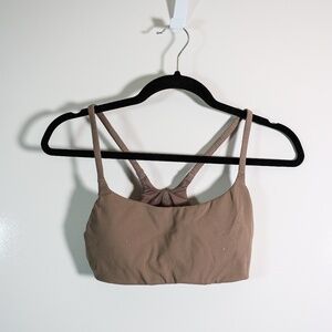 Lululemon Wunder Train Strappy Racer Back Athletic Work Out Sports Bra Nomad 6